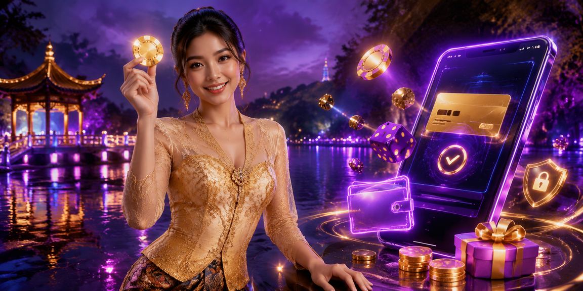 Permainan dadu kasino bergaya kebaya Malaysia dengan suasana mewah dan selamat